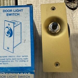 Antique Door Light Switch with Brass Face Plate
